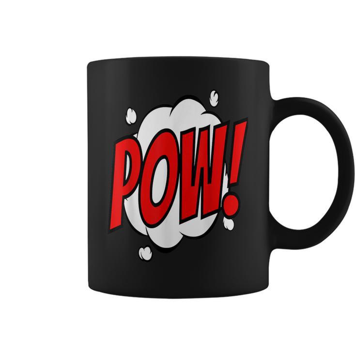 POW Comic Art Book Superhero Bubble Cartoon T-Shirt Graphic Print Coffee Mug
