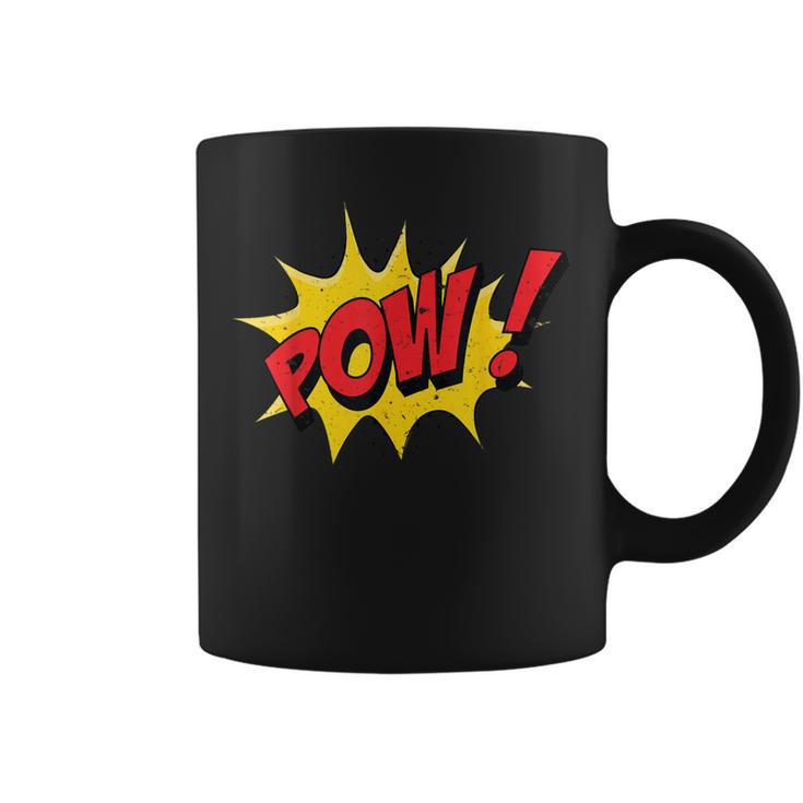 POW Comic Book Cartoon Pop Art Graphic Print Coffee Mug