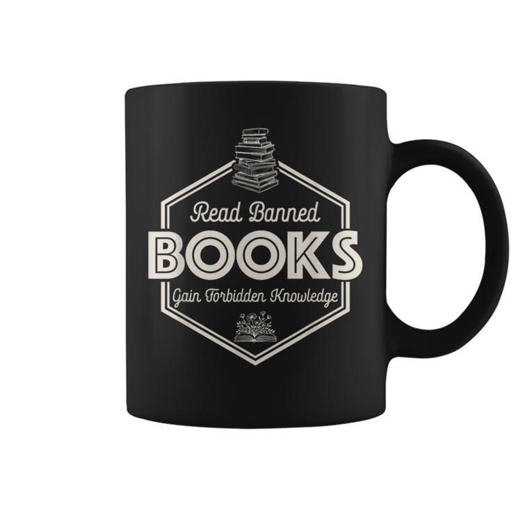 Read Banned Books Gain Forbidden Knowledge Book Lover Graphic Print Coffee Mug
