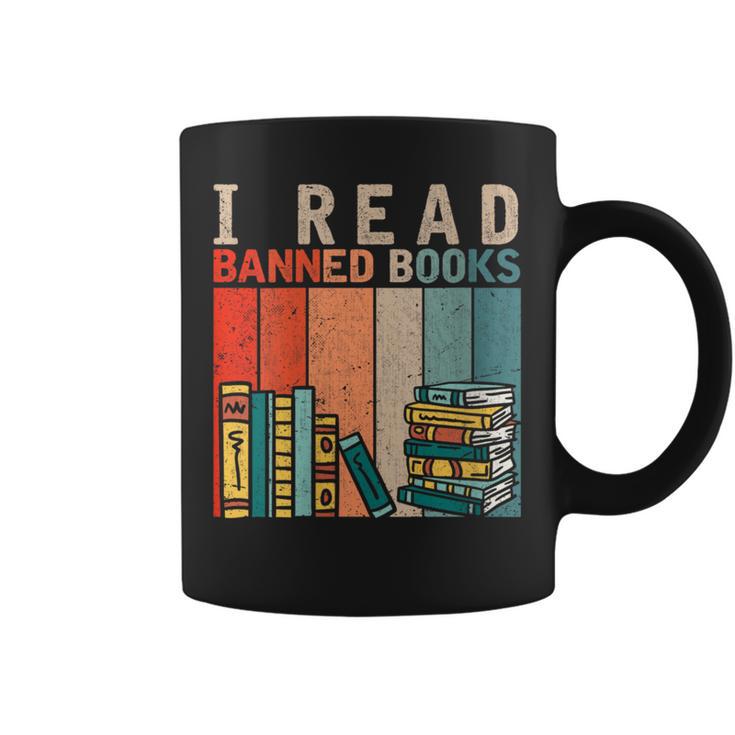 I Read Banned Books Reader Bookworm Graphic Print Coffee Mug