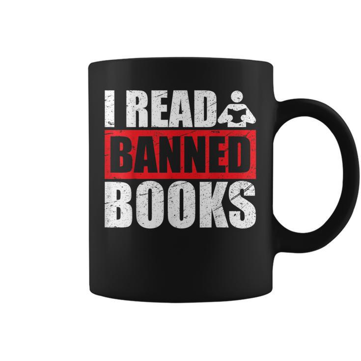 I Read Banned Books Readers Reading Sarcastic Graphic Print Coffee Mug