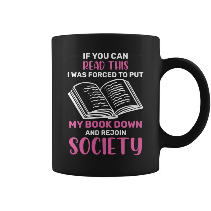 If You Can Read This Book Lovers Novel Reading Graphic Print Coffee Mug