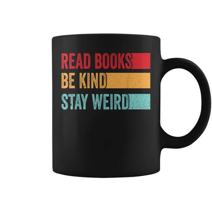 Read Books Be Kind Stay Weird Bookish Nerd Worm Lover Graphic Print Coffee Mug