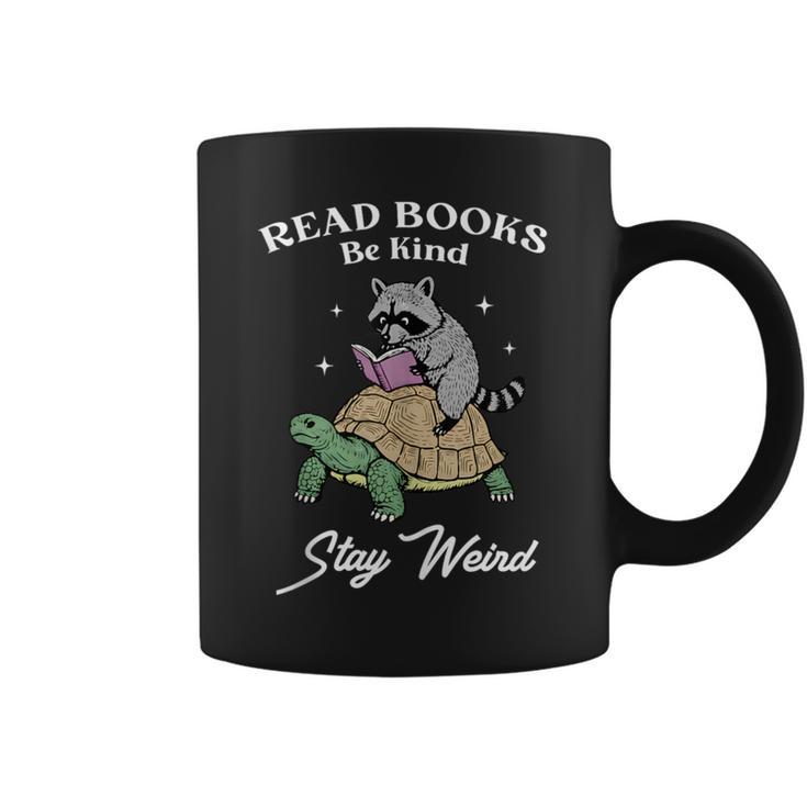 Read Books Be Kind Stay Weird Graphic Print Coffee Mug