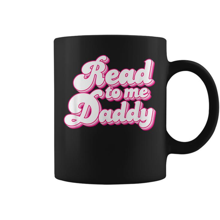 Read To Me Daddy Cute Book Lover Graphic Print Coffee Mug