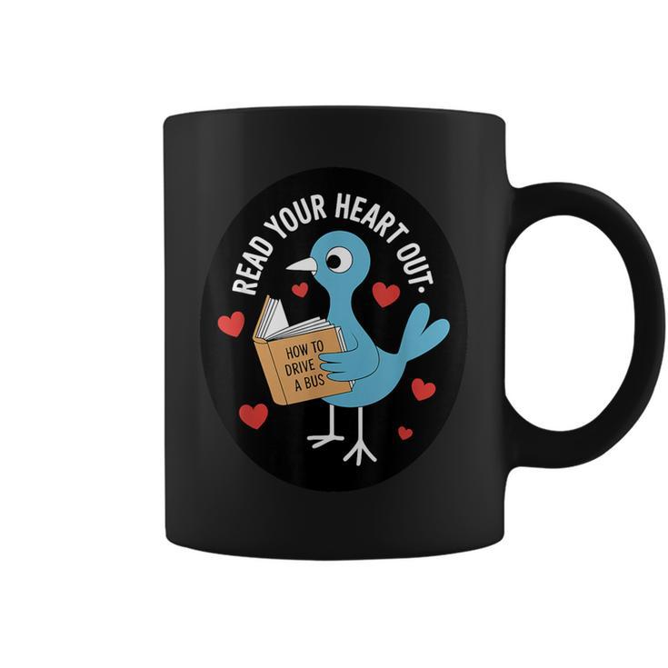 Read Your Heart Out How To Drive A Bus Book Lover Reading Graphic Print Coffee Mug