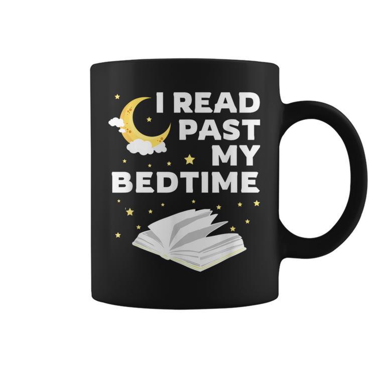 I Read Past My Bedtime Shirts For Book Reader Graphic Print Coffee Mug