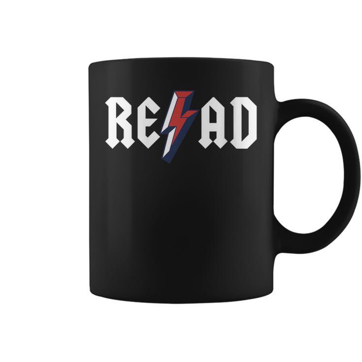 Read Rock N Roll Reading Rock Star Books Lover Graphic Print Coffee Mug