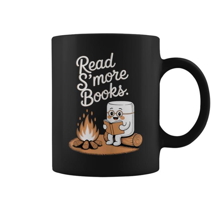 Read S'More Books Camping Outdoors Reading Campfire Smores Graphic Print Coffee Mug