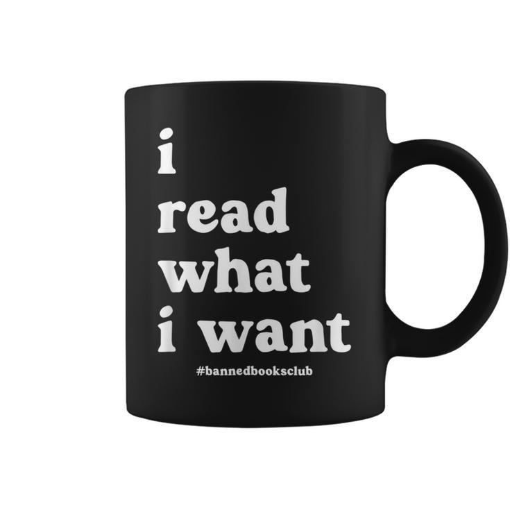 I Read What I Want Banned Books Club For Bibliophile Reading Graphic Print Coffee Mug