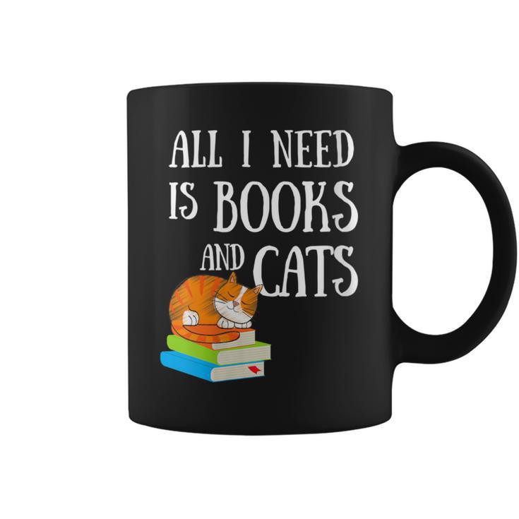 Reader All I Need Is Books And Cats Cat Lover Kitten Reading Graphic Print Coffee Mug Reader All I Need Is Books And Cats Cat Lover Kitten Reading Graphic Print Coffee Mug