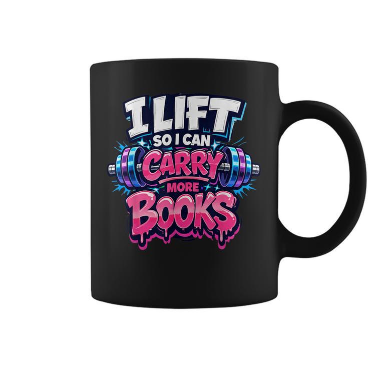 Reader Workout Lift More Books Reading Lover Humor Graphic Print Coffee Mug