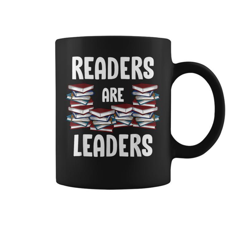 Readers Are Leaders Book Lover Librarian Sayings Quotes Graphic Print Coffee Mug