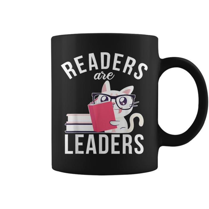 Readers Are Leaders Book Reading Graphic Print Coffee Mug