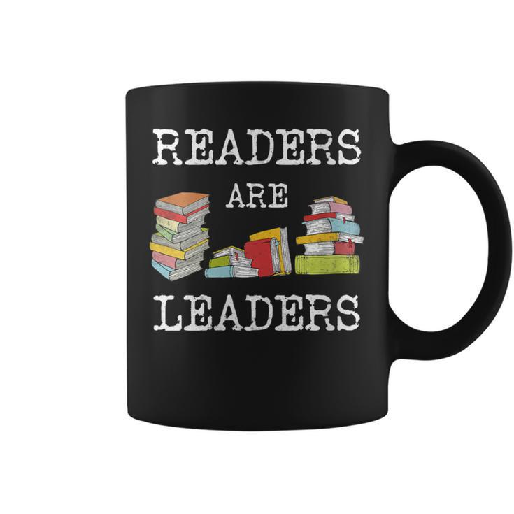 Readers Are Leaders Books Shirt Reading Teacher Librarian Graphic Print Coffee Mug