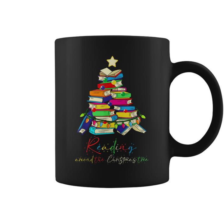 Reading Around The Christmas Tree Books Family Readers Xmas Graphic Print Coffee Mug