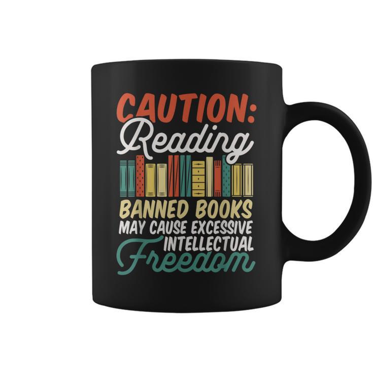 Reading Banned Books Cause Intellectual Freedom Graphic Print Coffee Mug