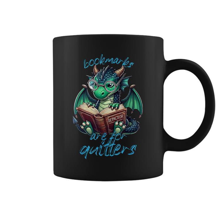 Reading Bookmarks Are For Quitters Book Mark Graphic Print Coffee Mug