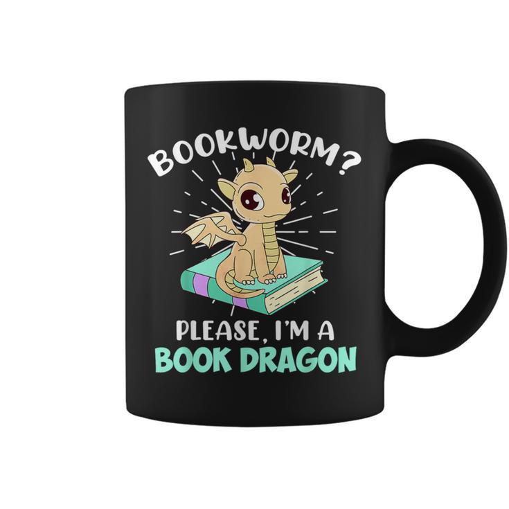 Reading Books Bookworm I Am a Book Dragon Graphic Print Coffee Mug