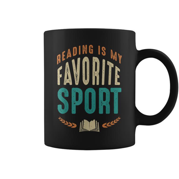 Reading Is My Favorite Sport Book Lover Reading Teacher For Men Women Kids Graphic Print Coffee Mug