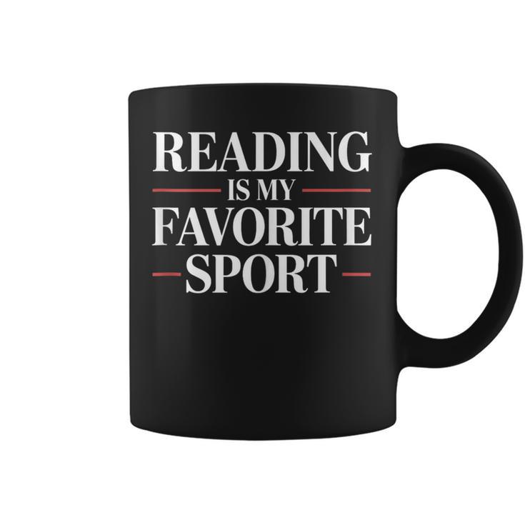 Reading Is My Favorite Sport Book Lovers Graphic Print Coffee Mug