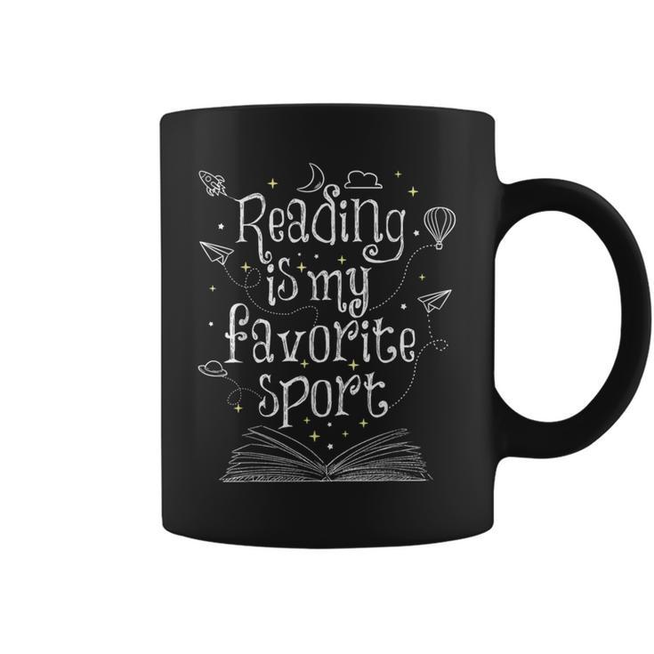 Reading Is My Favorite Sport For Reading Book Lovers Graphic Print Coffee Mug