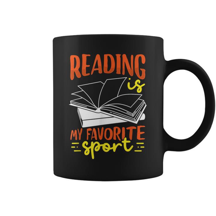 Reading Is My Favorite Sport Bookworm Book Reading Graphic Print Coffee Mug