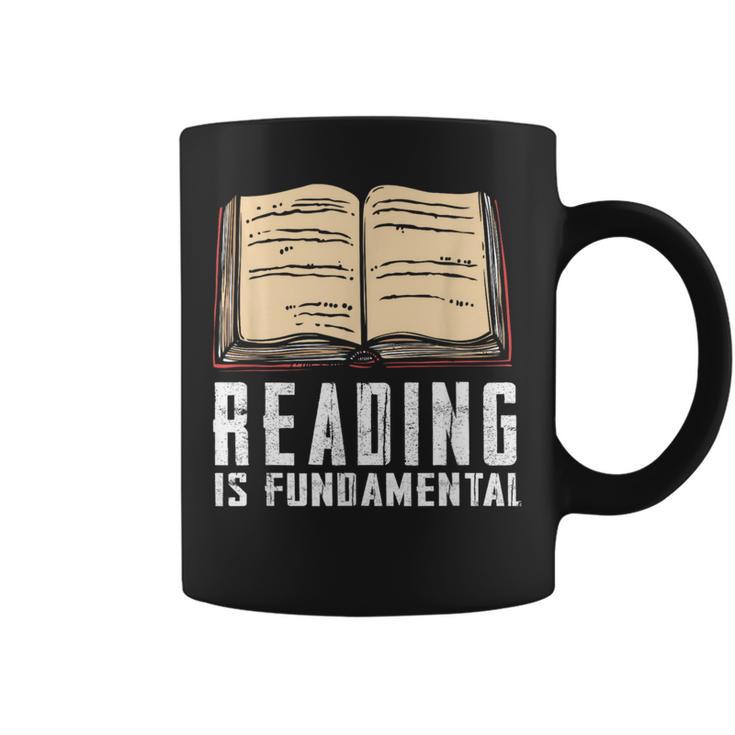 Reading Fundamental Books Lover Bookworm Reader Literature Graphic Print Coffee Mug