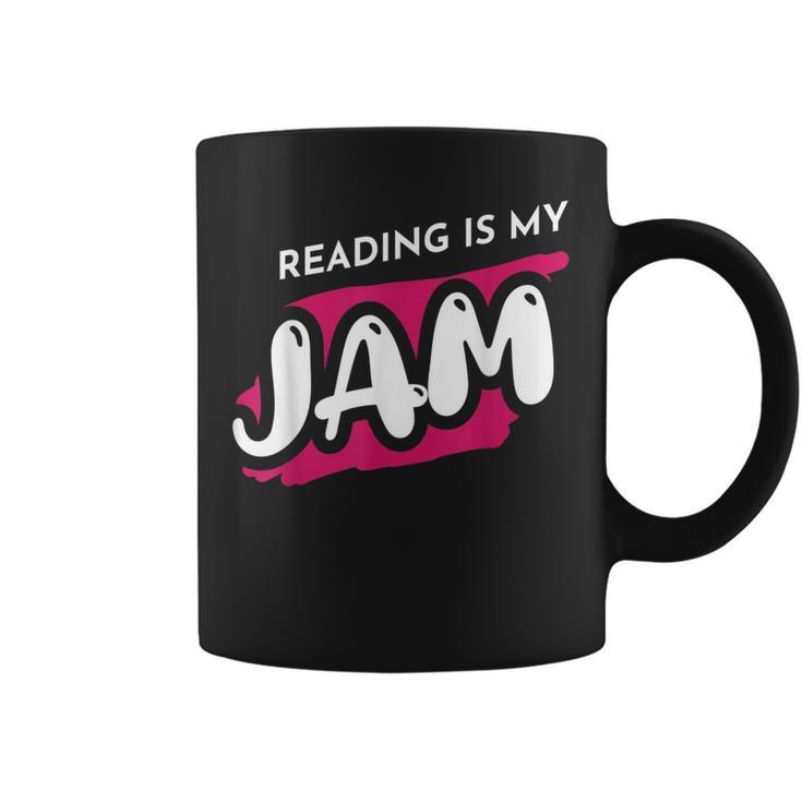 Reading Is My Jam Book Lover And Reading Teacher Men Women Kids Graphic Print Coffee Mug Reading Is My Jam Book Lover And Reading Teacher Men Women Kids Graphic Print Coffee Mug