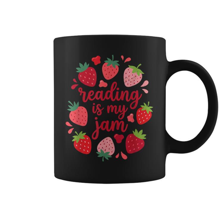 Reading Is My Jam I Love To Read Books Lover Girl Graphic Print Coffee Mug