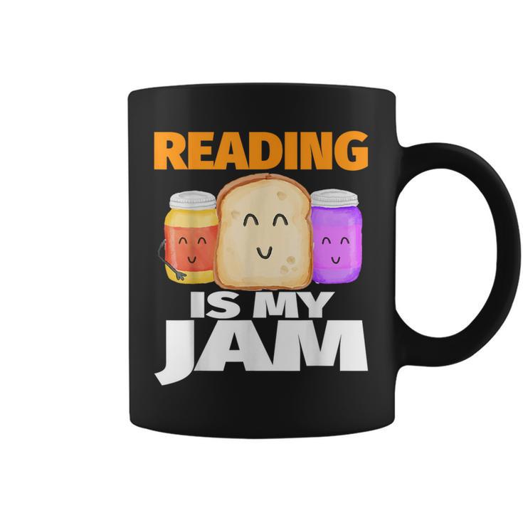 READING IS MY JAM Shirt I Love To Read Books Graphic Print Coffee Mug