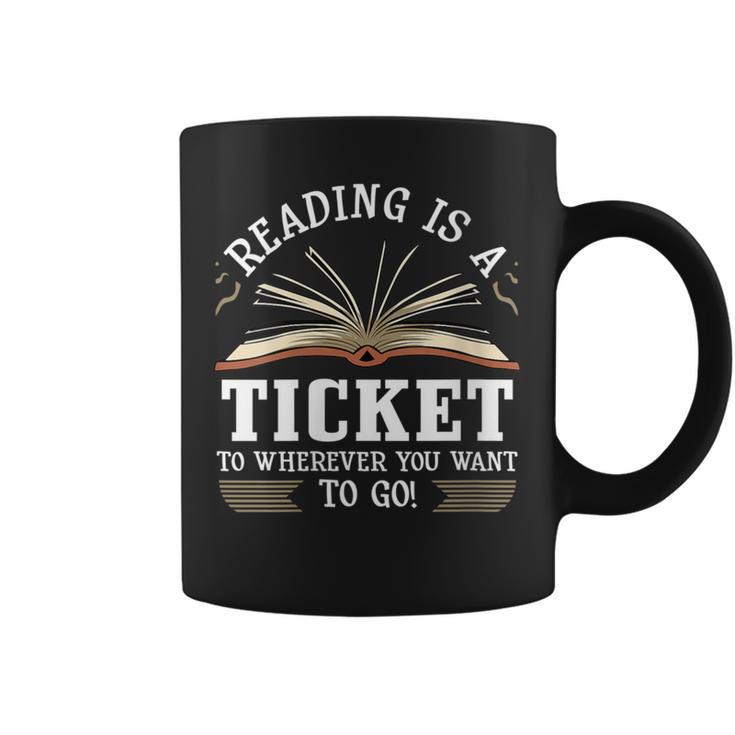Reading For Men Women Cool Book Reader Teacher Graphic Print Coffee Mug