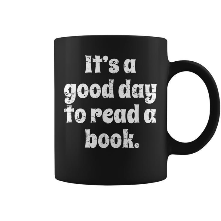 Reading Men Women Kids It's A Good Day To Read A Book Graphic Print Coffee Mug