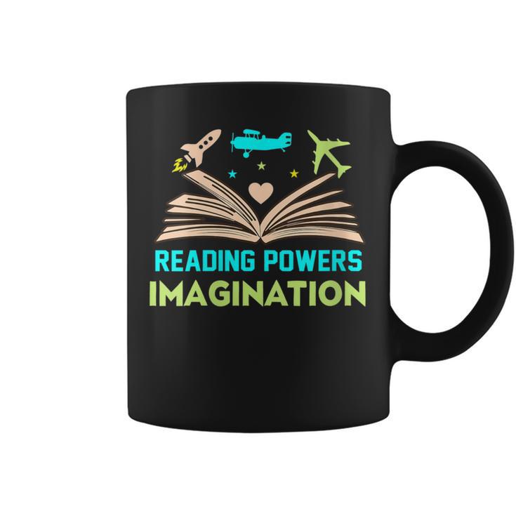 Reading Powers Imagination Book Nerd Reading Graphic Print Coffee Mug