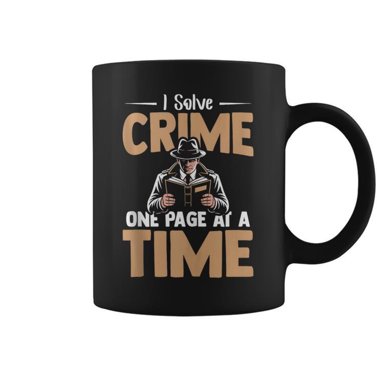 Reading Psychological Thriller Book Nerd Apparel Crime Books Graphic Print Coffee Mug