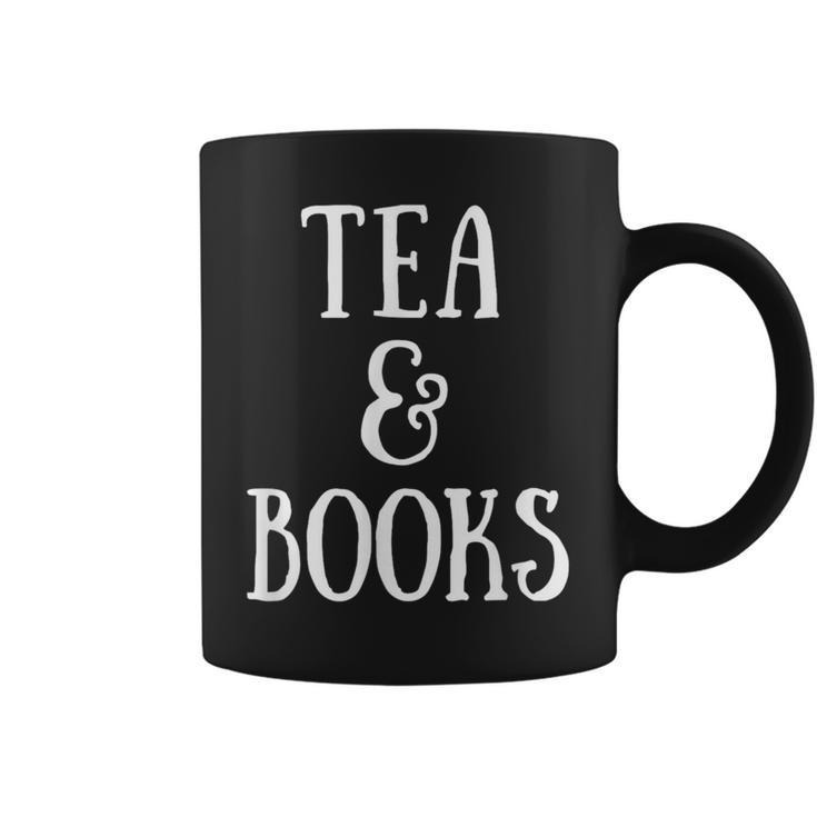 Reading Quote Tea & Books Reader Librarian Tea Drinker Graphic Print Coffee Mug