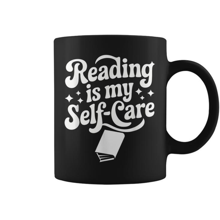 Reading Is My Self-Care Cozy Book Lover Tee Graphic Print Coffee Mug