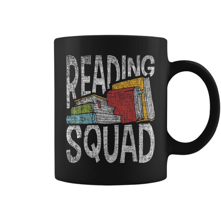 Reading Squad Book Lover Reading Teacher Bookworm For Men Women Girls Kids Graphic Print Coffee Mug