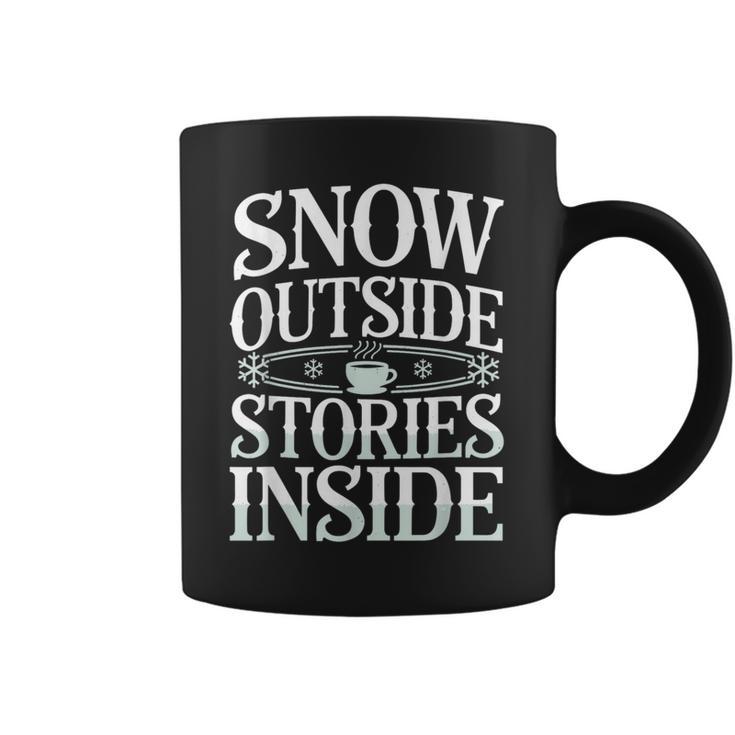 Reading All Winter Cozy Book Lover And Literary Escape Graphic Print Coffee Mug