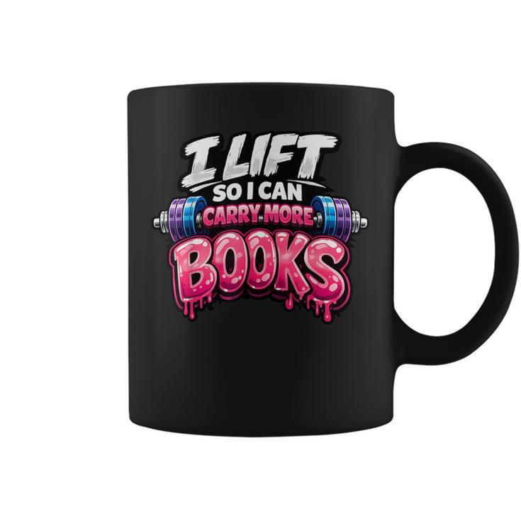 Reading Workout Lift So I Can Carry More Books Reader Graphic Print Coffee Mug