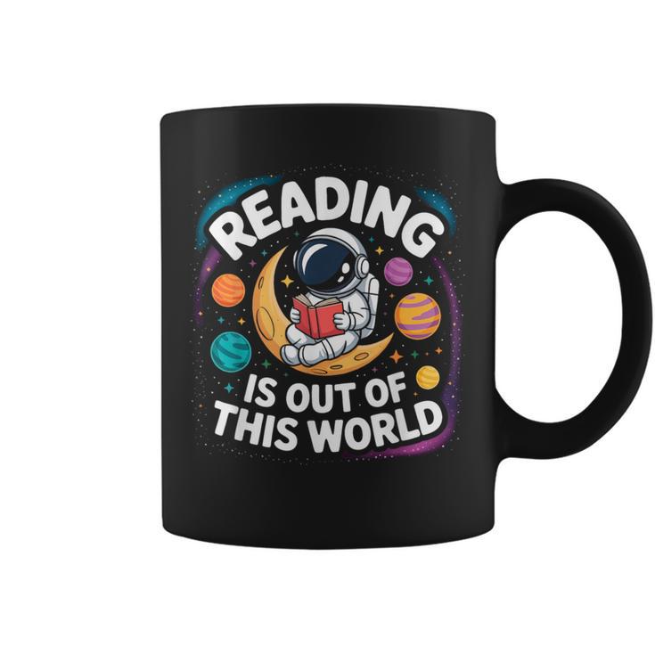 Reading Is Out Of This World Space Books Lover Graphic Print Coffee Mug