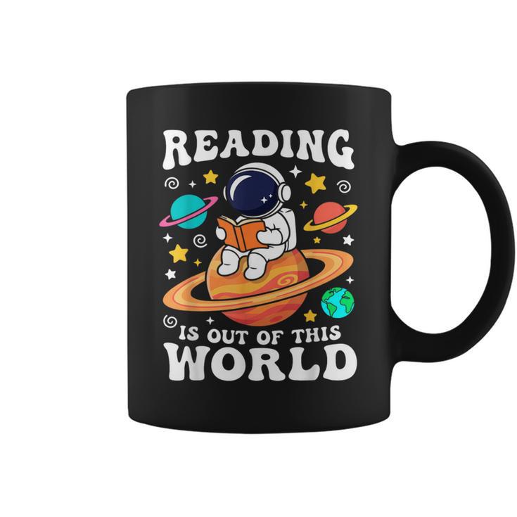 Reading Is Out Of This World Space Books Lover Kids Graphic Print Coffee Mug