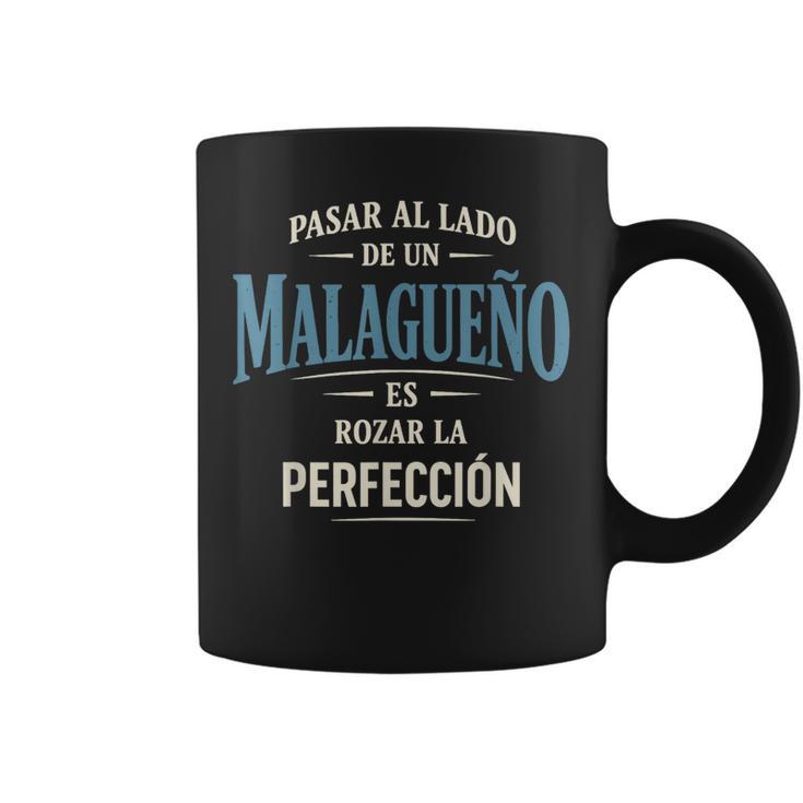 Regalo Malagueño Es Rozar La Perfección Màlaga Divertido Taza de café