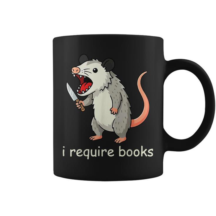 I Require Books Graphic Print Coffee Mug