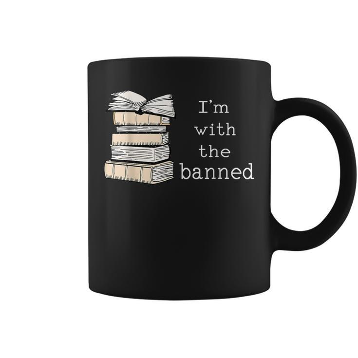 Retro I'm With The Banned Books Graphic Print Coffee Mug