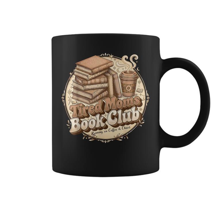 Retro Tired Moms Book Club Bookish Booktrovert Mother's Day Graphic Print Coffee Mug