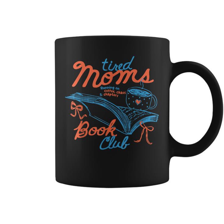 Retro Tired Moms Club Bookish Homebody Book Club Mom Women Graphic Print Coffee Mug