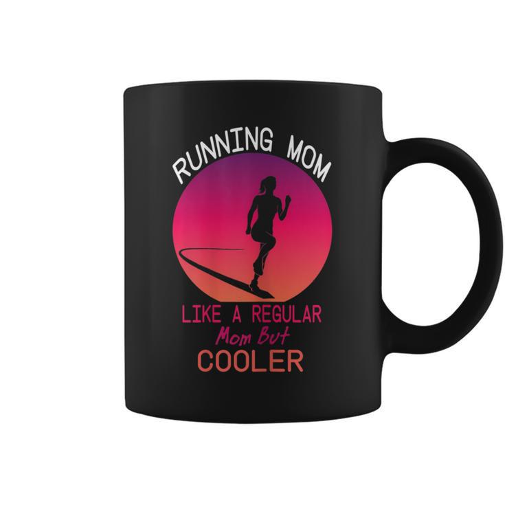 Running Mom Marathon Runner Para El Día De La Madre Taza de café