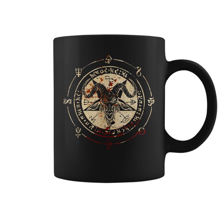 Seal Of Baphomet Occult Pentagram Goatatanic Occult コーヒーマグ