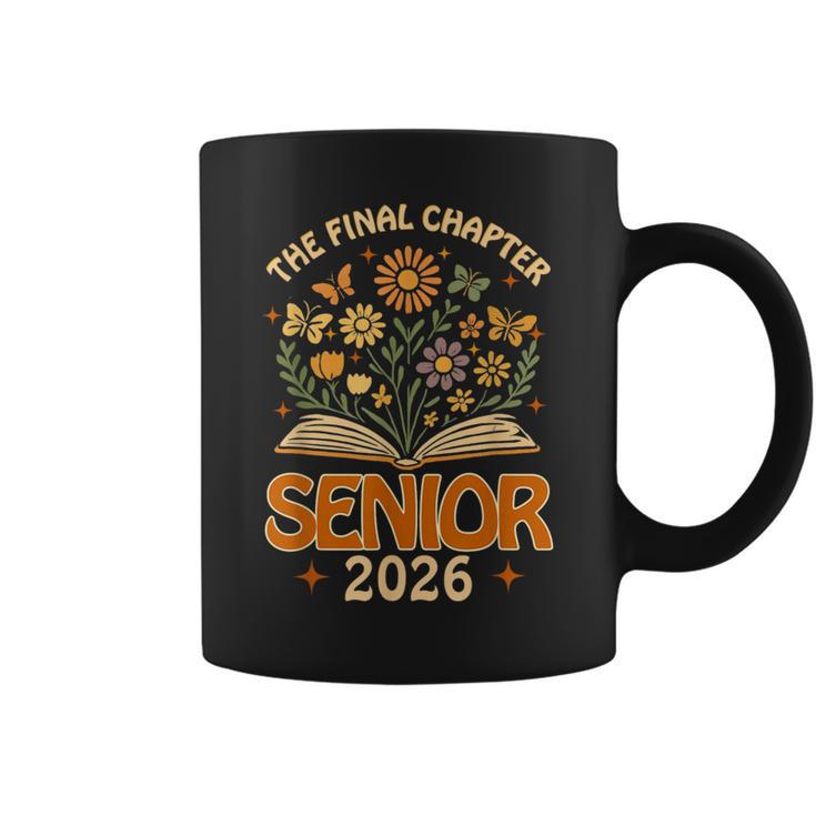 Senior 2026 Final Chapter Retro Book Lover Last First Day Graphic Print Coffee Mug